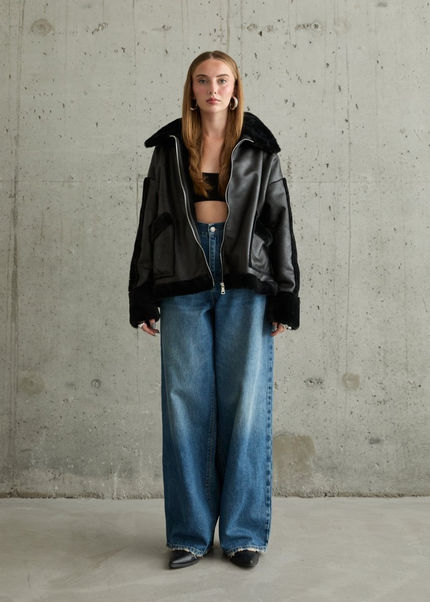 Gaiia Vintage Shearling Jacket - GAIIA